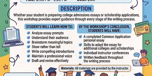 College Writing Boot Camp High School Juniors & Seniors