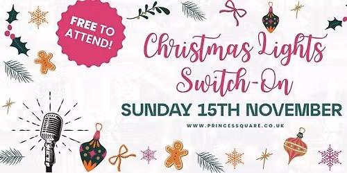 Princes Square by M Christmas Light Switch On 2026