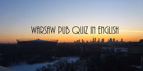 Warsaw Pub Quiz in English 141