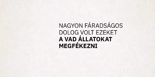 SZVETNYIK KATA: NAGYON F\u00c1RADS\u00c1GOS DOLOG VOLT EZEKET A VAD \u00c1LLATOKAT MEGF\u00c9KEZNI