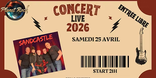 Concert Live SandCastle au Planet Rock