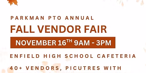 Parkman PTO Annual Fall Vendor Fair