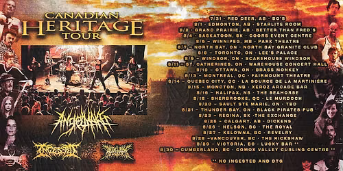 Angelmaker Canadian Heritage Tour