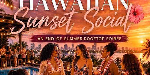Hawaiian Sunset Social | Rooftop Pool Party for Women