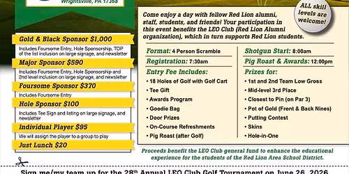 LEO Club Annual Golf Tournament