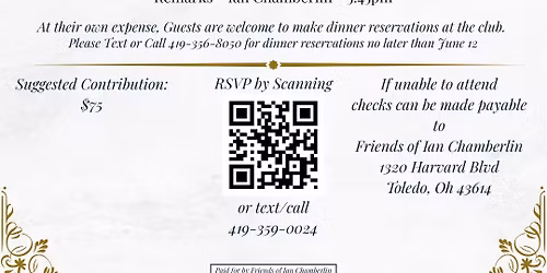 Friends of Ian Chamberlin Fundraiser