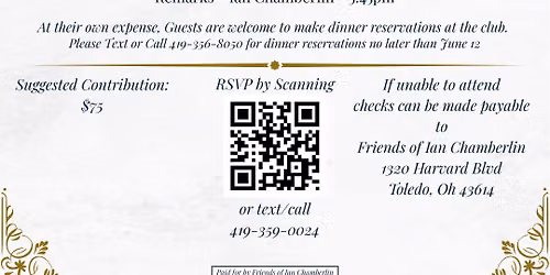 Friends of Ian Chamberlin Fundraiser
