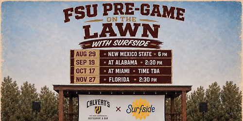 FSU Pre-Game on the lawn with Surfside @Calvert's