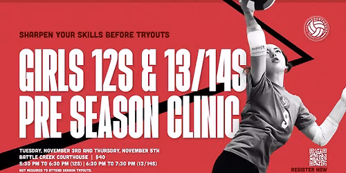 Girls 12s & 13\/14s Pre Season Clinic