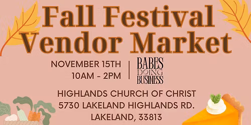 Fall Fest Vendor Market