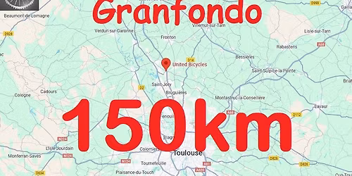 Granfondo route 150km United Bicycles