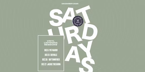 Vinyl SATURDAYS - December
