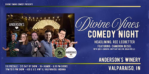 Divine Vines Comedy at Anderson's Winery