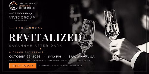 Revitalized: Savannah after Dark-a black tie affair