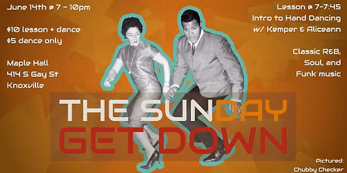 The Sunday Get Down -- June 14th!