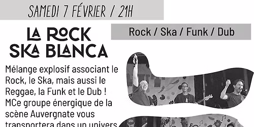 Concert au Bancal : La Rock Ska Blanca