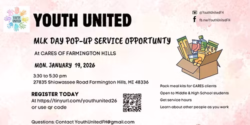 MLK Day Pop-up Service Opportunity