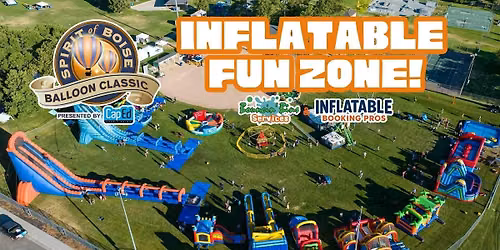 Inflatable Fun Zone at the Spirit of Boise Balloon Classic: Nite Glow!