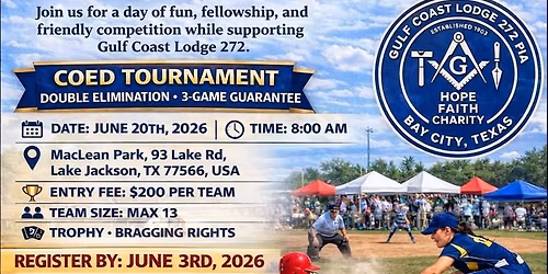 Softball tournament fundraiser 