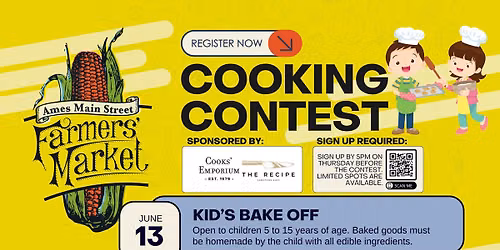 Kid's Bake Off Contest at the Ames Main Street Farmers' Market