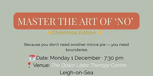 Master the Art of \u201cNo\u201d \u2014 Christmas Edition