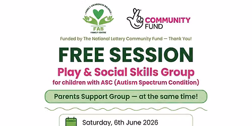 Play and Social Skills Group ASC Children & Parent Support Group