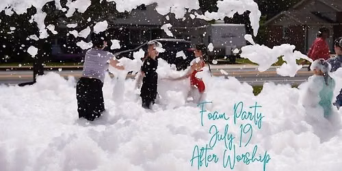 Sunday School and Camp Red Clay Foam Party Celebration