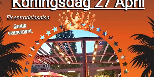 Dansen op koningsdag op de markt