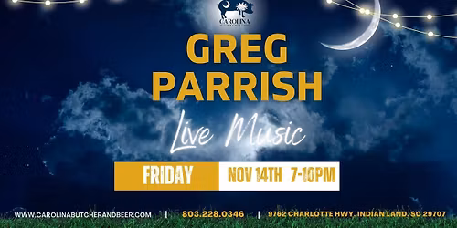 Live Music - Greg Parrish
