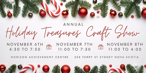  Holiday Treasures Craft Show