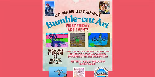 First Friday with Bumble-cat Art