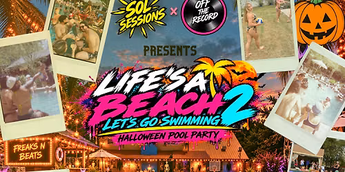 LIFES A BEACH LETS GO SWIMMING HALLOWEEN EDITION