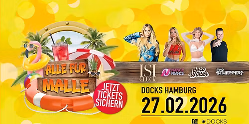 Alle f\u00fcr Malle mit Isi Gl\u00fcck @ Docks Hamburg