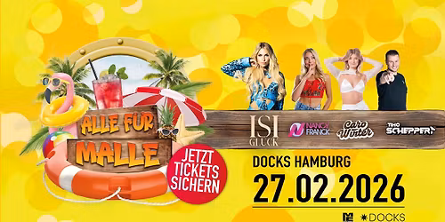 Alle f\u00fcr Malle mit Isi Gl\u00fcck @ Docks Hamburg
