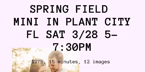 Spring Field mini session Plant City 