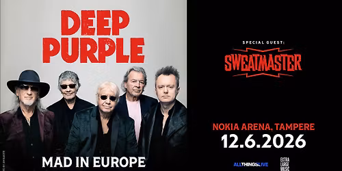 Deep Purple - 12.6.2026 Tampere, Nokia Arena