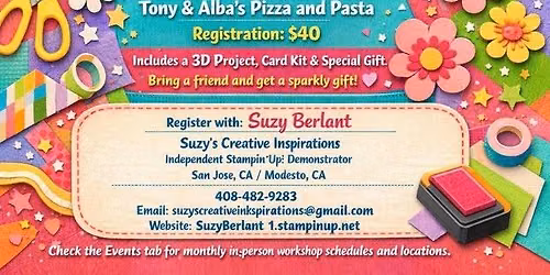 Suzy's Creative Inkspirations 2nd Saturday Workshop