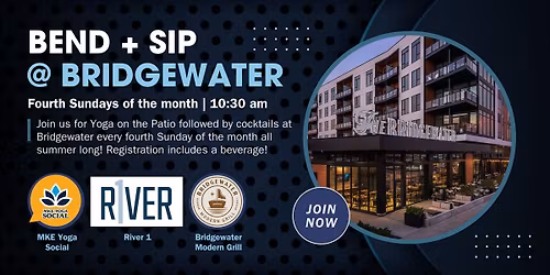 \ud83e\udd42Yoga + Cocktails on the Patio @ Bridgewater