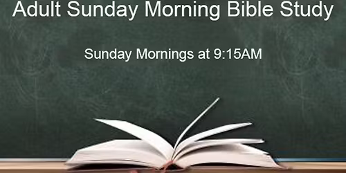 Adult Sunday Bible Study - Onsite & Virtual