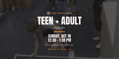 HUB Parkour Free Open House - Teens\/Adults (13+)