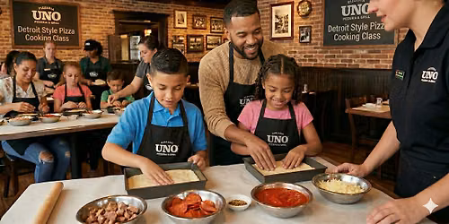 UNO Portland Dad and Me Detroit Style Pizza Cooking Class