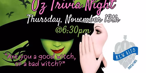 Oz Trivia Night at NEW Ales