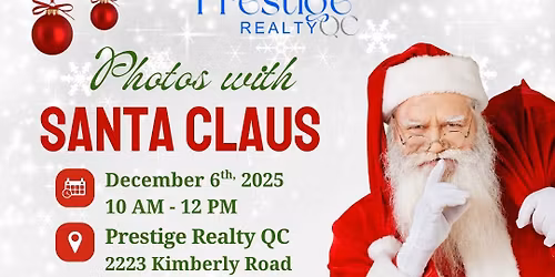 Photo's With Santa at Prestige Realty QC