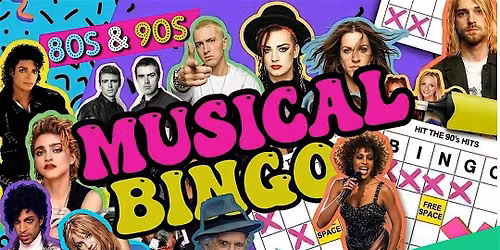 80s 90s  00s Bingo Night With Drag Host \/ DJ 16th Jan  Belstead Brook Ips