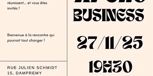 Ap\u00e9ro Business & Opportunit\u00e9s : rejoins une aventure inspirante 