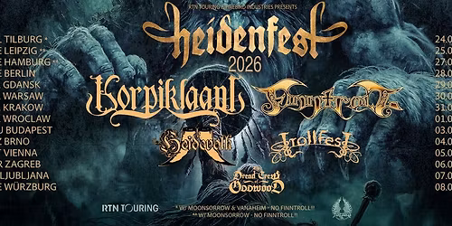 Heidenfest 2026 w\/ Korpiklaani, Finntroll, Heidevolk, Trollfest & The Dread Crew of Oddwood