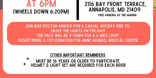 2025 Bike Doctor Holiday Lights Ride