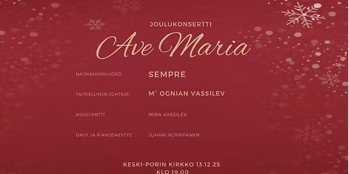 Ave Maria - Naiskamarikuoro Sempren joulukonsertti