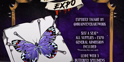 Butterfly Pinning Class at The Nightmare Expo