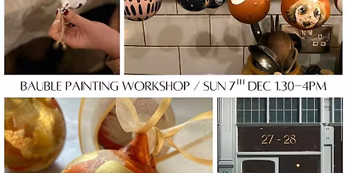 Christmas Hand Painted Bauble Workshop at Sonder, Leeds